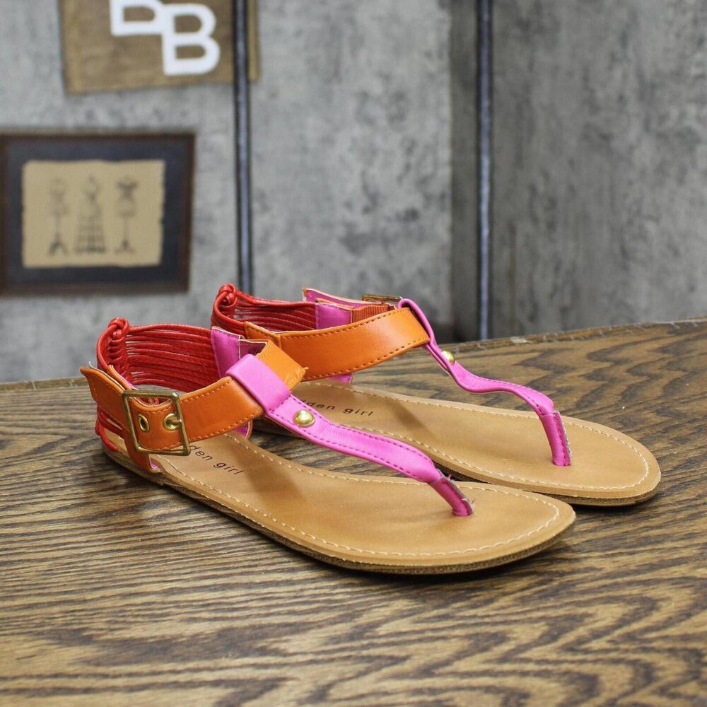 Madden Girl Womens Vintage ANZWER Thong Sandals 1674172b63b4ce Pink Multi 6M